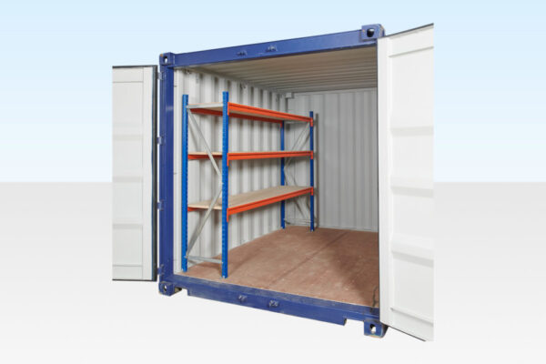 Adjustable Heavy Duty Three Tier Container Racking (Single Bay)