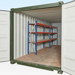 Adjustable Heavy Duty Three Tier Container Racking (2 Bays)