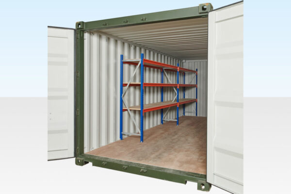 Adjustable Heavy Duty Three Tier Container Racking (2 Bays)